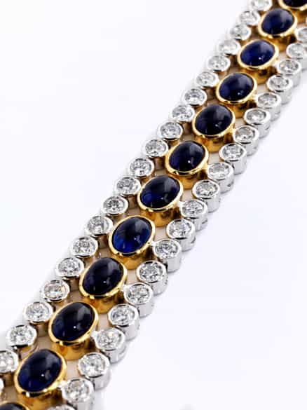 Detailabbildung: Saphir-Brillantarmband