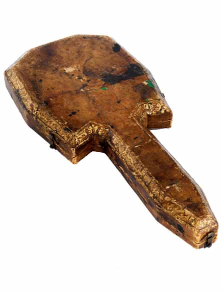 Detailabbildung: Seltener Handspiegel aus Gold