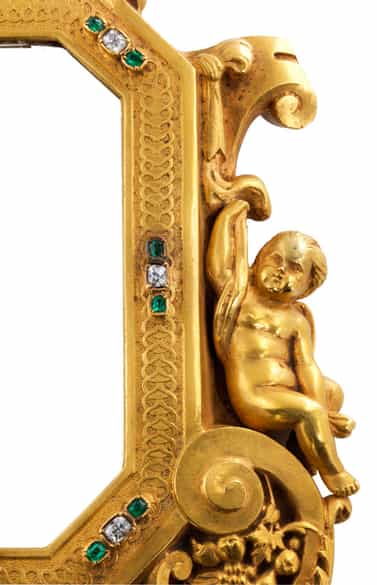 Detailabbildung: Seltener Handspiegel aus Gold