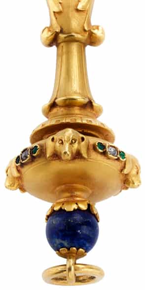 Detailabbildung: Seltener Handspiegel aus Gold
