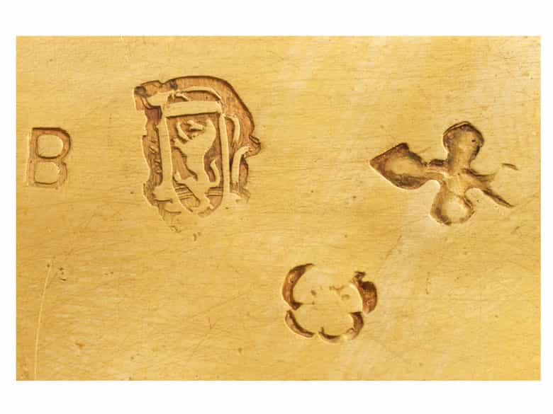 Detailabbildung: Seltener Handspiegel aus Gold