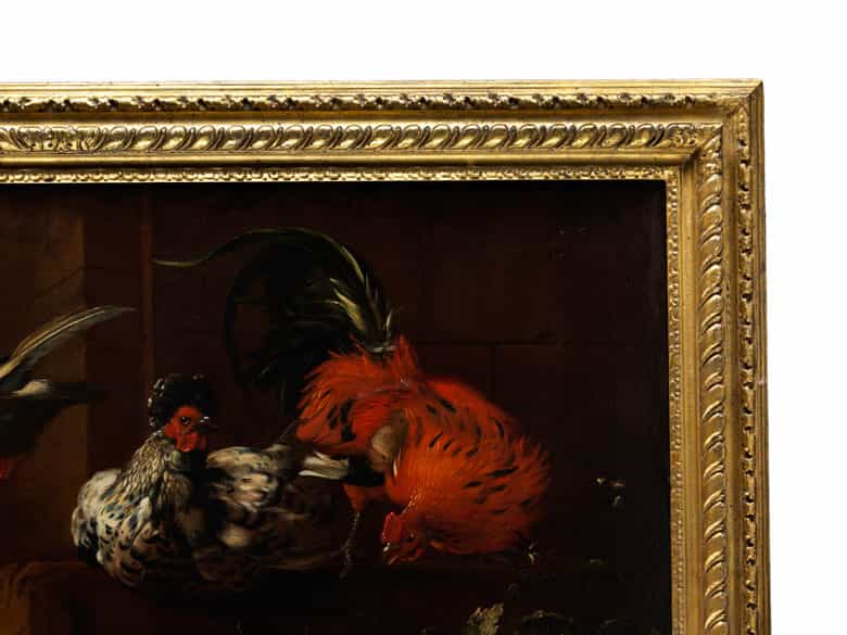 Detailabbildung: Melchior de Hondecoeter, 1636 Utrecht – 1695 Amsterdam, zug.