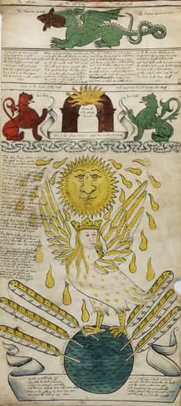 Detailabbildung: Bedeutendes illustriertes alchemistisches Manuskript