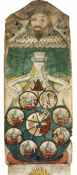 Detailabbildung: Bedeutendes illustriertes alchemistisches Manuskript