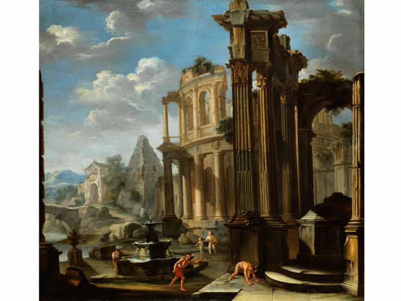 Detailabbildung: Giovanni Paolo Panini, 1691 Piacenza - 1765 Rom
