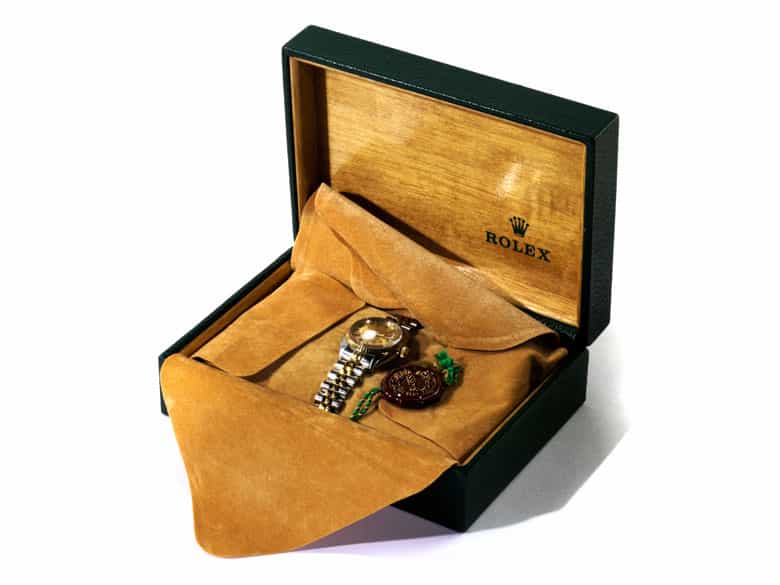 Detailabbildung: Damen ROLEX mit Datum in Stahl/Gold