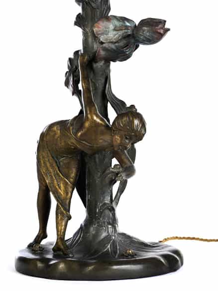 Detailabbildung: Jugendstil-Tischlampe