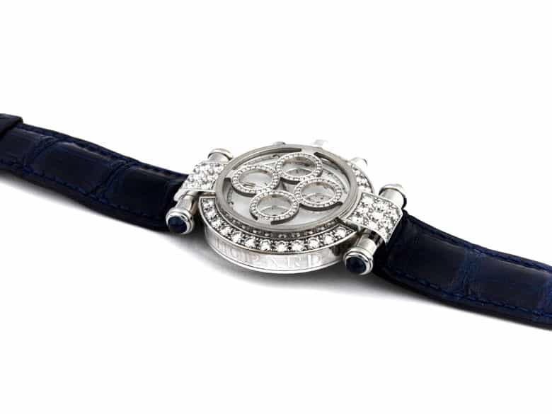 Detailabbildung: CHOPARD-Chronograph „IMPERIALE” in Weißgold mit Brillanten