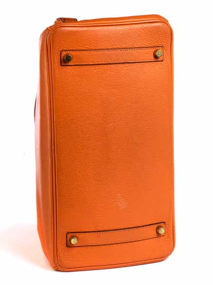 Detailabbildung: Hermès Birkin-Bag 35 cm „Orange“