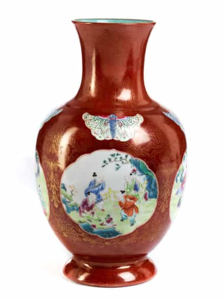 Detailabbildung: Famille Rose-Vase