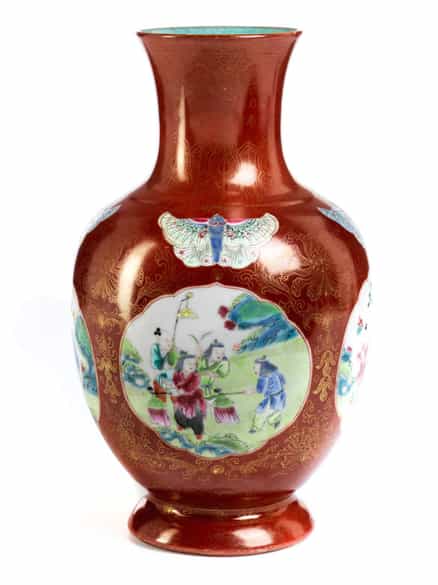 Detailabbildung: Famille Rose-Vase