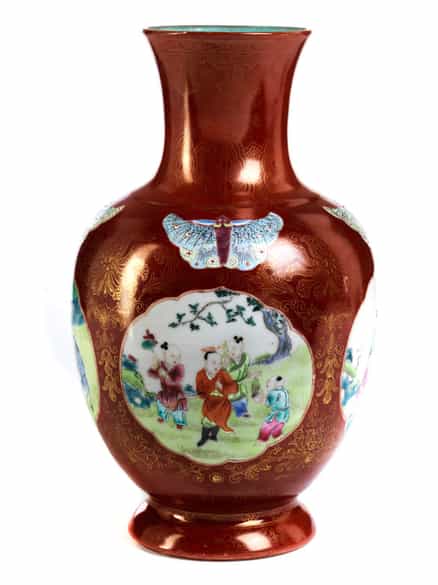 Detailabbildung: Famille Rose-Vase