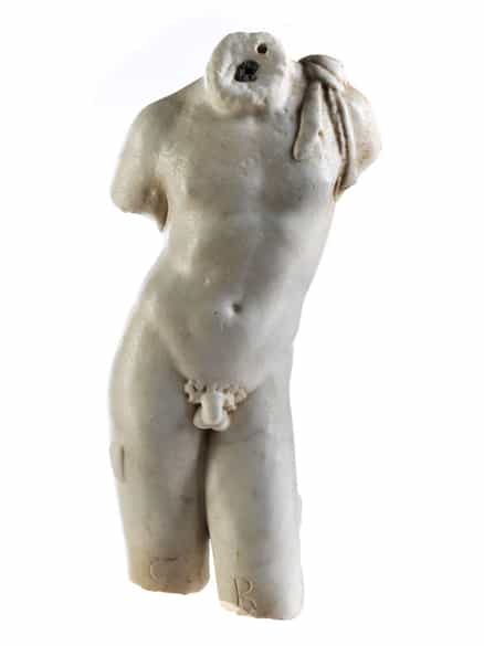 Detailabbildung: Marmortorso eines Jünglings, aus dem Umkreis Canova