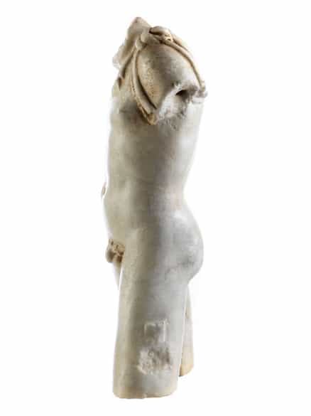 Detailabbildung: Marmortorso eines Jünglings, aus dem Umkreis Canova