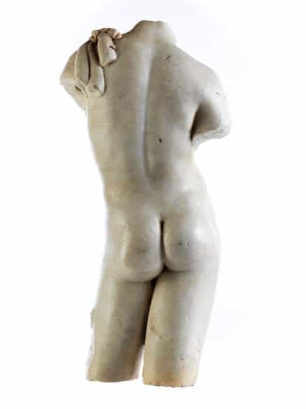 Detailabbildung: Marmortorso eines Jünglings, aus dem Umkreis Canova