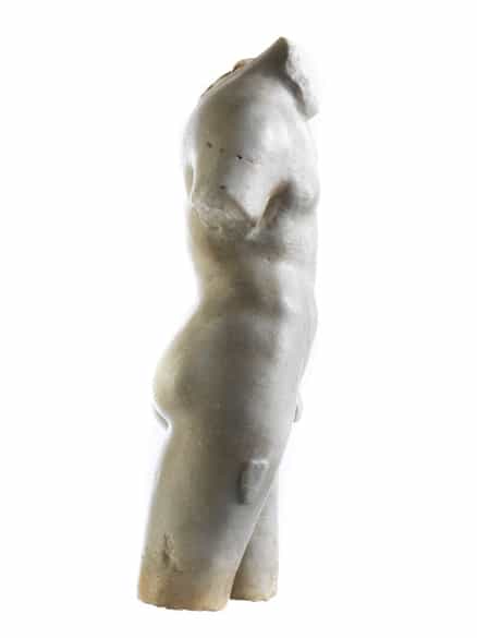 Detailabbildung: Marmortorso eines Jünglings, aus dem Umkreis Canova