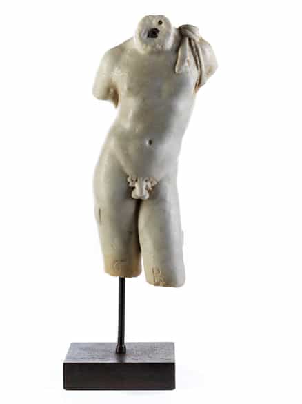 Detailabbildung: Marmortorso eines Jünglings, aus dem Umkreis Canova