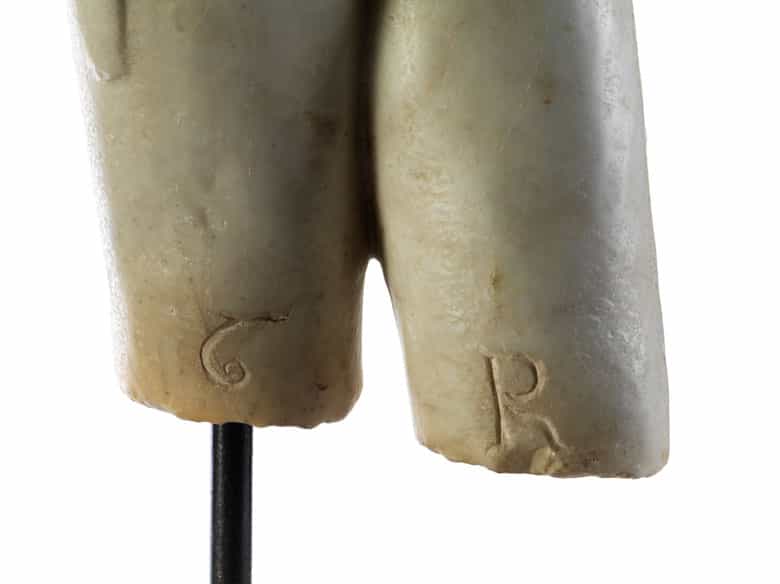 Detailabbildung: Marmortorso eines Jünglings, aus dem Umkreis Canova