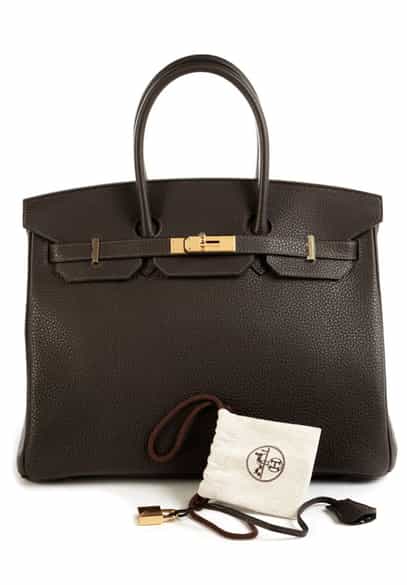 Detailabbildung: Hermès Birkin 35 cm „Cacao“