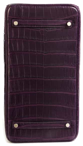 Detailabbildung: Hermès Birkin 35 cm Kroko „Amethyste“