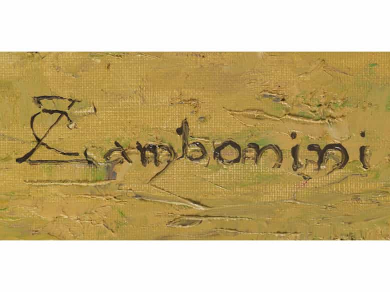 Detailabbildung: Carlo Zambonini, geb. 1897 Palmanova, Künstler des 20. Jahrhunderts