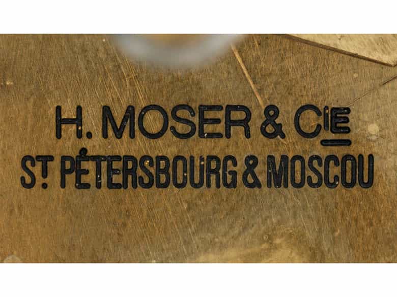 Detailabbildung: Seltene H. Moser-Pendule mit Brocothemmung