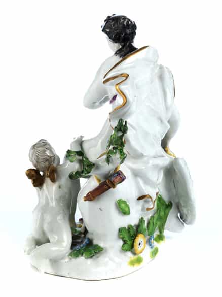 Detailabbildung: Meissener Porzellanfigurengruppe