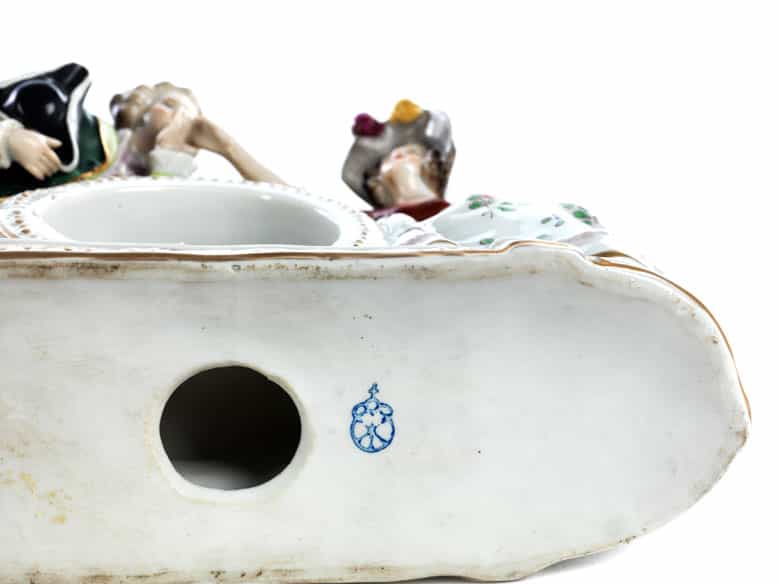 Detailabbildung: Konvolut von neun Porzellanfiguren und -figurengruppen