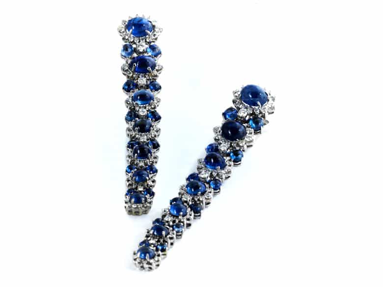 Detailabbildung: Saphir-Ohrhänger