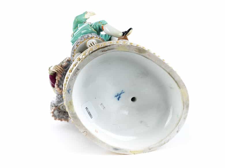 Detailabbildung: Meissener Porzellanfigurengruppe