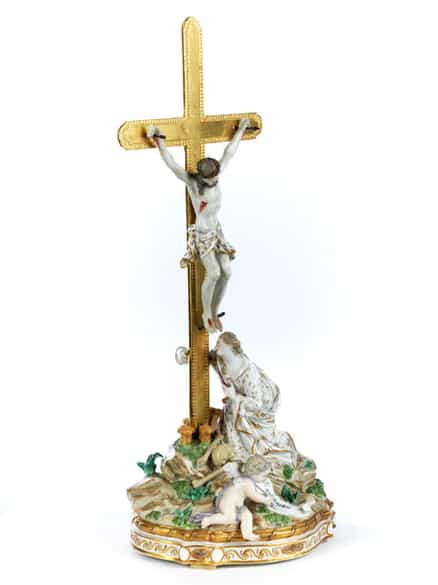 Detailabbildung: Meissener Porzellanfigurengruppe