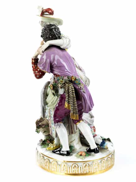 Detailabbildung: Meissener Porzellanfigurengruppe