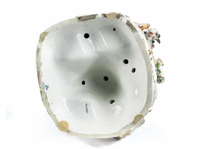 Detailabbildung: Große Meissener Porzellanfigurengruppe