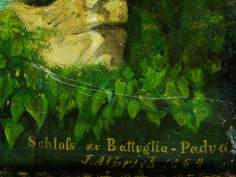 Detailabbildung: J. Albrich, Maler des 19. Jahrhunderts