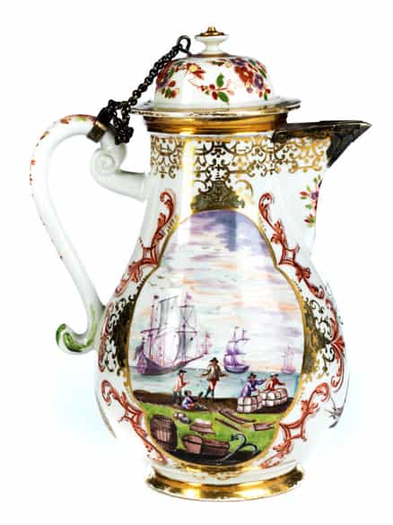 Detailabbildung: Bedeutende Höroldt-Kanne