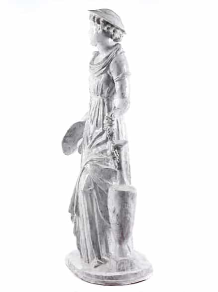 Detailabbildung: Majolika-Gartenskulptur von Nymphenburg