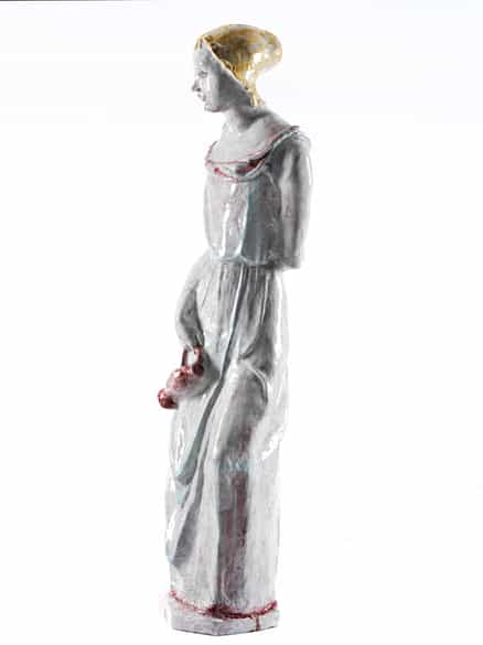 Detailabbildung: Große Majolika-Gartenskulptur von Nymphenburg