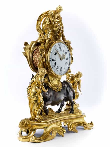 Detailabbildung: Kaminuhr mit Raub der Europa