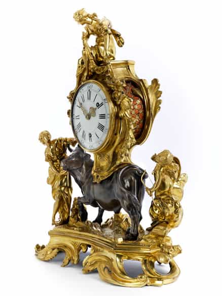 Detailabbildung: Kaminuhr mit Raub der Europa