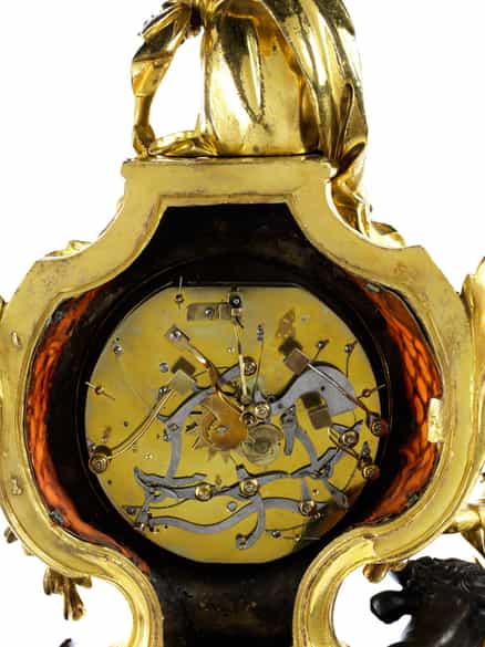 Detailabbildung: Kaminuhr mit Raub der Europa