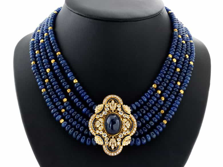 Detailabbildung: Saphir-Brillantcollier