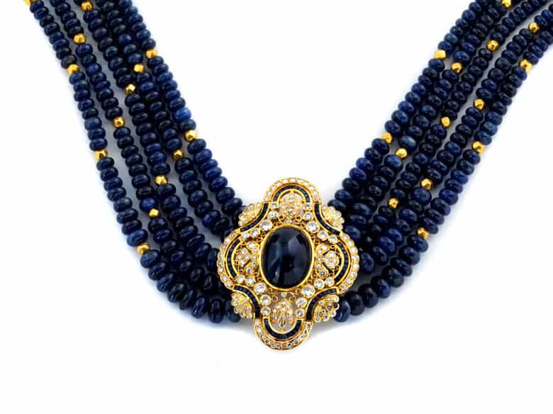 Detailabbildung: Saphir-Brillantcollier