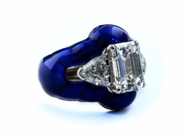 Detailabbildung: Diamant-Emailring