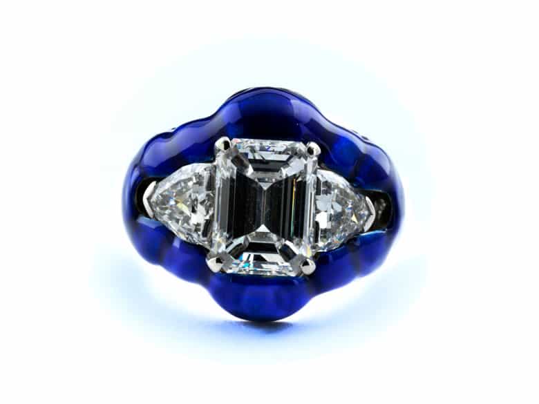 Detailabbildung: Diamant-Emailring
