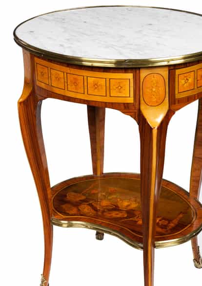 Detailabbildung: Kleines Transitions-Beistelltischchen, gestempelt „Cosson“