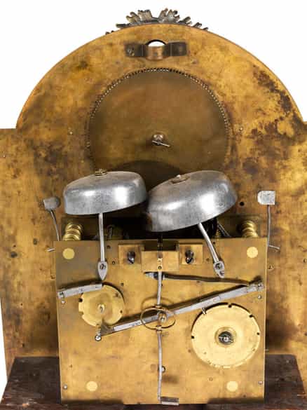 Detailabbildung: Seltene große Münchner barocke Wandhängeuhr