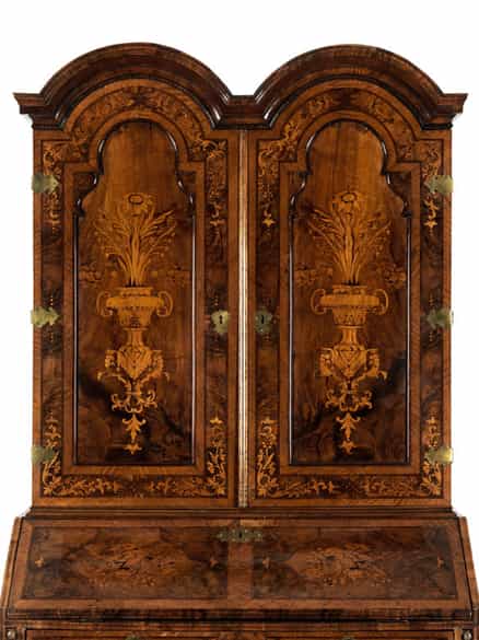 Detailabbildung: Barocker Schreibaufsatzschrank à l‘anglaise