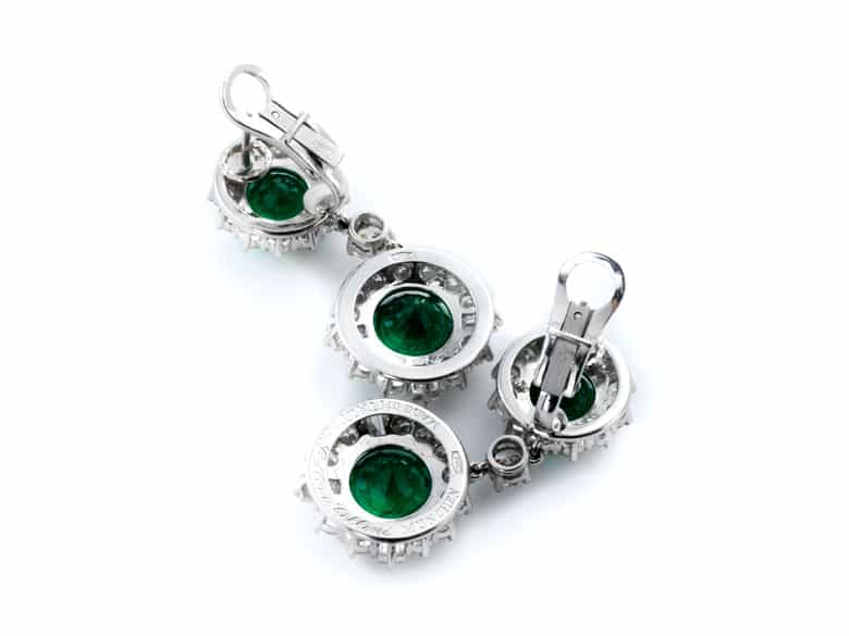 Detailabbildung: Smaragd-Diamantohrhänger