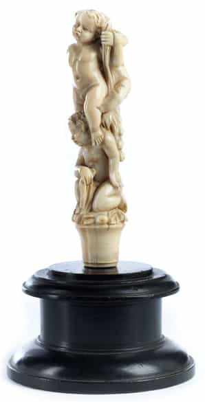 Detailabbildung: Stockgriff in Elfenbein