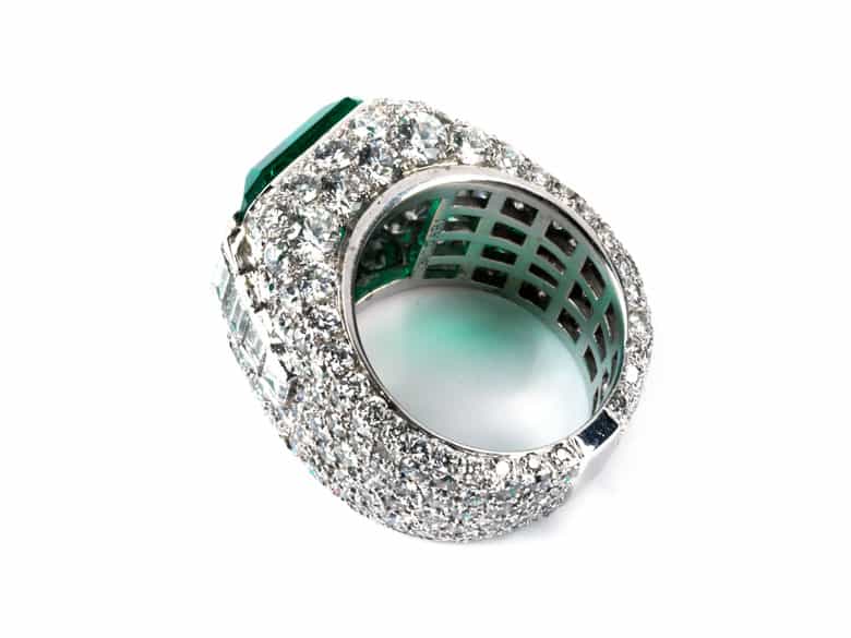 Detailabbildung: Smaragd-Diamantring von Bulgari